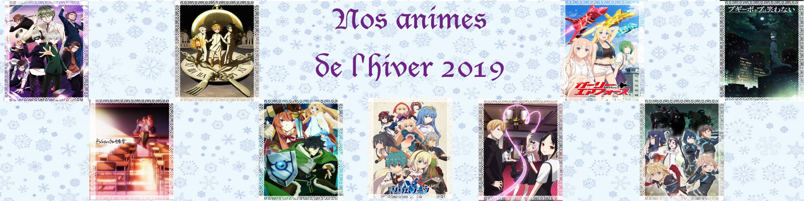 Animes hiver 2019